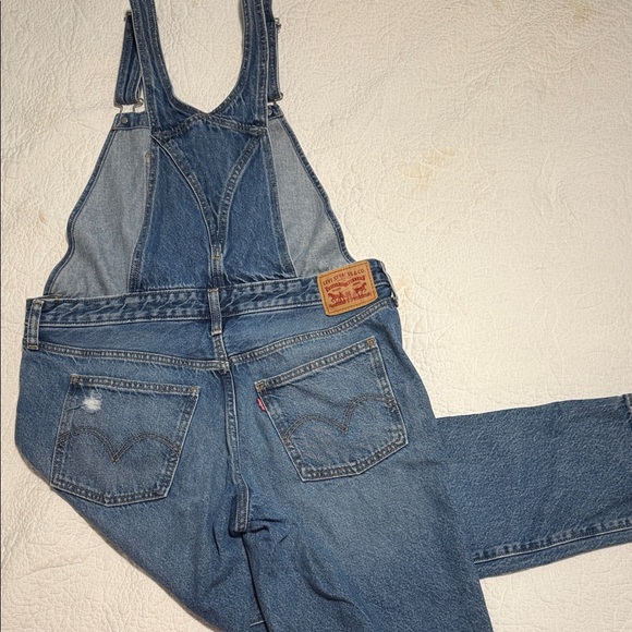 Levi's Women's Blue Denim Overalls - Picture 1 of 6